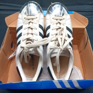 Adidas chrome shell Superstar sneakers
